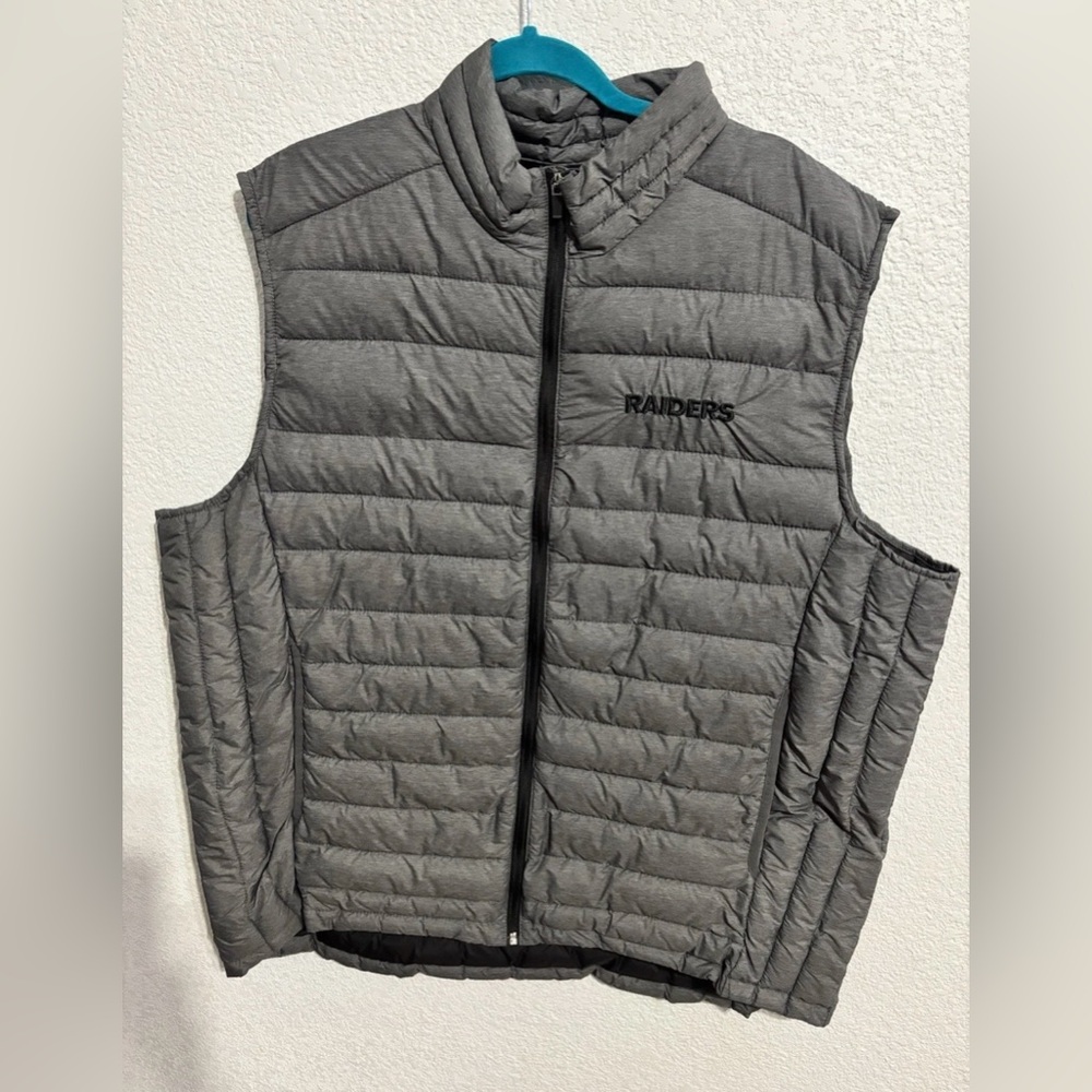 NFL RAIDERS-Gray lightweight VEST  XXL